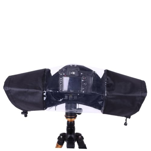 CONGARTENO 1pc Camera Rainproof Cover Camera Cover Rainproof for Cameras Waterproof Rain Resistant Cover for DSLR Camera Rainshade for Camera DSLR Rain Cover Lens Rain Cover Black