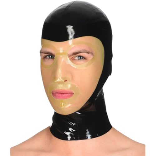 WBAODAN Máscara de Látex con Capucha de Látex Hecho a Mano para Disfraces de Fiesta de Halloween Cosplay Fiesta Club(Size:XL-64CM)