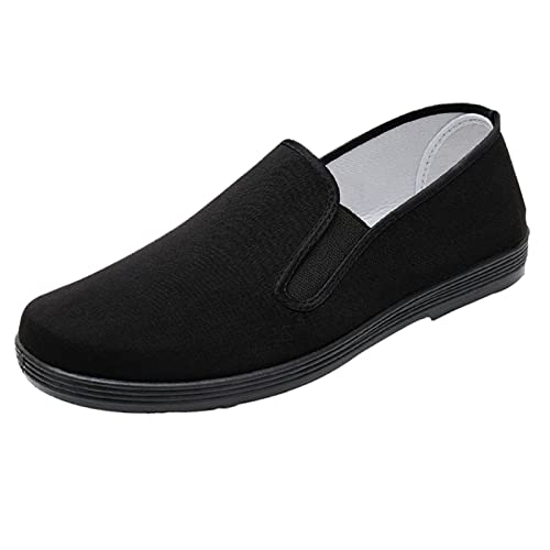 YunPeng Kung Fu Shoes Unisex Tai Chi Martial Art Karate Slip-on Chinese Traditional Old Beijing Shoes for Men Women Rubber Sole