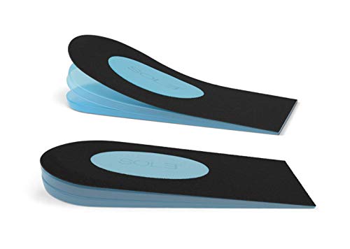 SOL3 Quick Lifts - Adjustable Premium Heel Lift Insert, Height Increase Insole, Leg Length Discrepancy Balancer for Heel Pain Relief