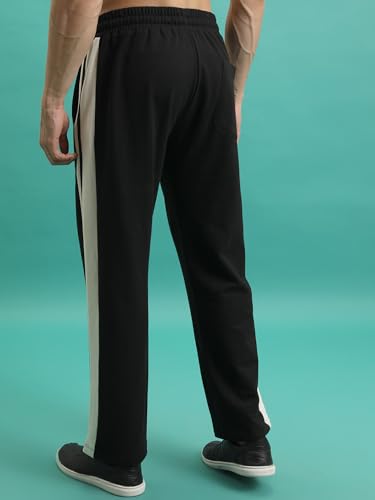 Image of Highlander Men's Solid Trackpants | Relaxed Straight fit|Knitted| Track Pants | Track Pants for Men | Men Track Pant | Men Track Pant Stylish | Sports | Gym wear