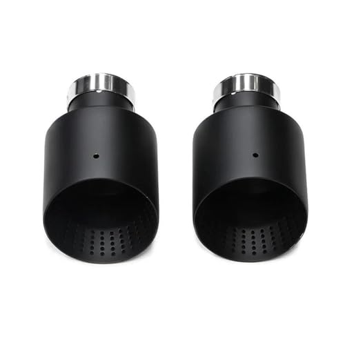 Protección Automática Punta De Escape Universal Para Silenciador De Coche, De Acero Inoxidable Negro Mate Para GTI MK7 Golf 7(ID63MMOD89MM)