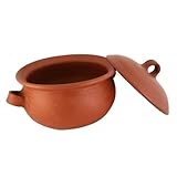 Pomaireware Clay Bean Pot with Lid, 3 Quarts