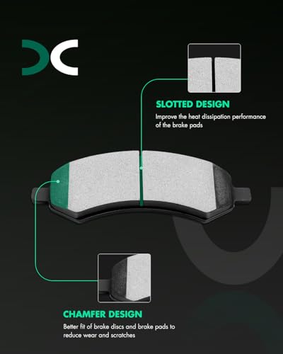 Image of SCITOO Brake Kits Front Rear Disc Brake Rotor & Pads:53005;53006;D1084;D967 | Fit For Chrysler For Aspen 2007-2009,For Dodge For Durango 2007-2009,For Ram 1500 2006-2010,For Ram For 1500 2011-2018