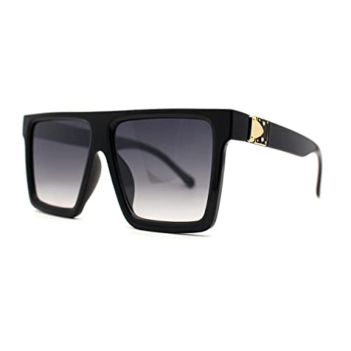 SA106 Squared Mobster Mafia Oversize Rectangular Sunglasses2