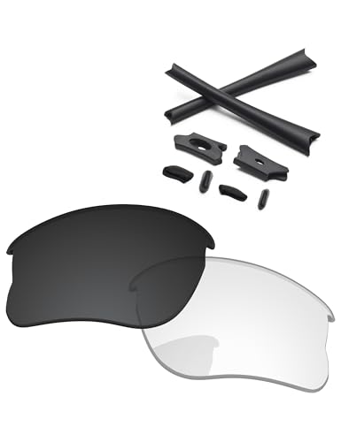 Image of Replacement Lenses & Rubber Kits for Oakley Flak Jacket XLJ OO9009 63mm - Precision Fit, UV Block, Impact Resistant