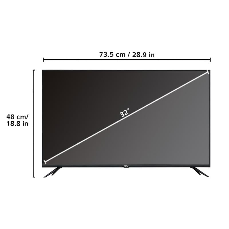 Image of IBELL 80cm (32 inches) Smart LED TV - HD Ready, Android 9.0, Smart Features, Crisp Display, Sleek Design (Black)
