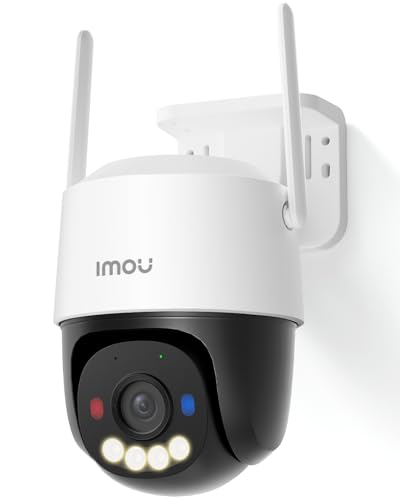 Imou 4K Caméra PoE Extérieure avec WiFi 2.4GHz, Caméra de Surveillance Extérieur avec Vision Nocturne Couleur de 30M, Détection des Personnes/Véhicules,...