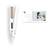 【公式EC限定 コラボガイドブック付き】KINUJO 絹女 ワールド ヘアアイロン ブラック シルクプレート®で叶えるうるツヤストレート 海外対応モデルで旅先でも美しく 5段階温度調節 オートパワーオフ ストレート ヘアケア スタイリング シリコンキャップ付き (ホワイト)