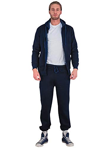 Love My Fashions® Men's Tracksuit set Athletic 2 Piece Plain Casual Zip up Full Sleeve Jogging Outfit For Men2