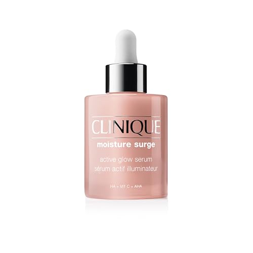 Clinique Moisture Surge Sérum Actif Illuminateur avec 5% d'Acide Lactique, Vitamine C + Acide Hyaluronique, Sérum hydratant, léger + non-gras, 50 ml