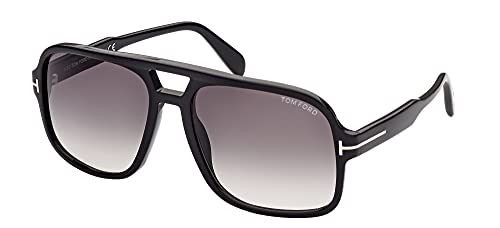 Tom Ford FALCONER-02 FT0884 Shiny Black/Grey Shaded 60/18/140 unisex Sunglasses