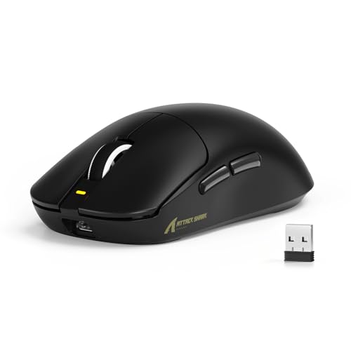 ATTACK SHARK X8SE ゲーミングマウス 3モード接続 2.4G Bluetooth USB-C有線...