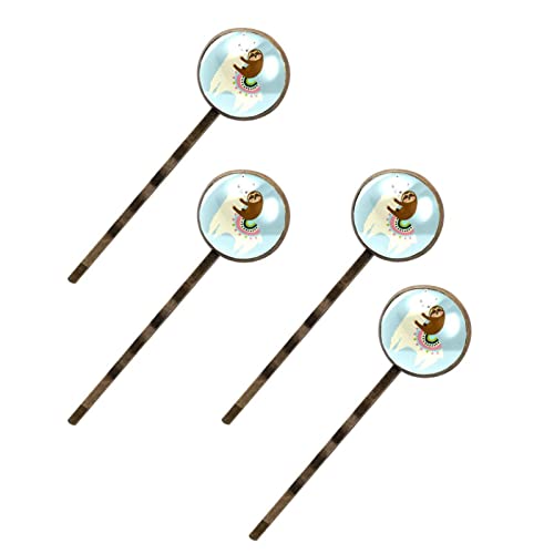 Barrettes à cheveux alpaga et paresseux aux finitions soignées pour fillettes