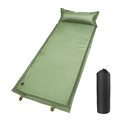 LAMA Camping Isomatte Selbstaufblasend,Isomatte Outdoor Camping Matratze 4cm Ultra Thick Elastischer Schwamm Cover