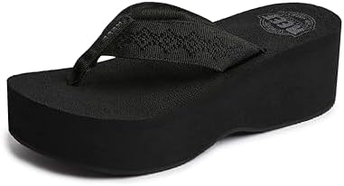 Slipper Reef Women Seaside Black Glitter