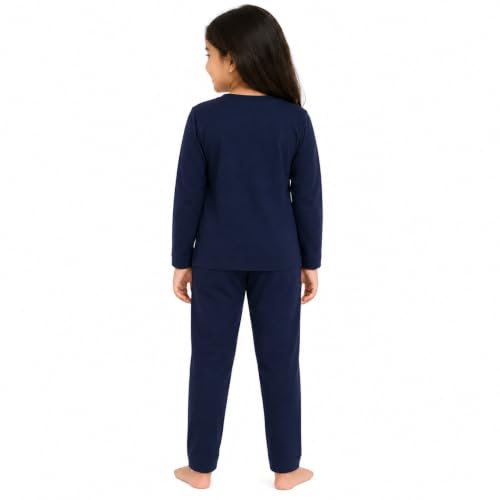 Image of NammaBaby Girl's Soft Cotton Night Suit (Printed T-Shirt & Pant Set /Girls Night Dress /Nightwear) Pack of 1
