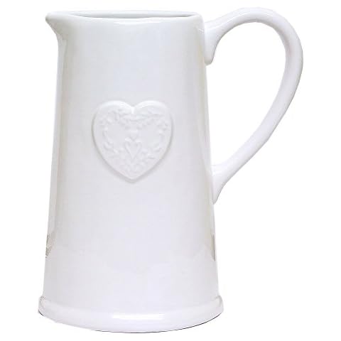 Gisela Graham White Ceramic Jug 34459 Cover