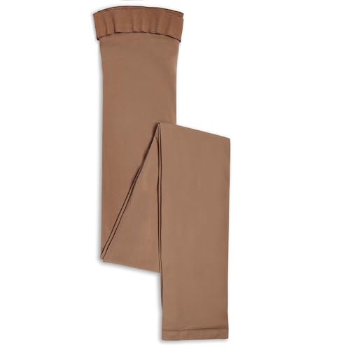 Danskin Women's Microfiber Footless Tight, Classic light toast, C/D