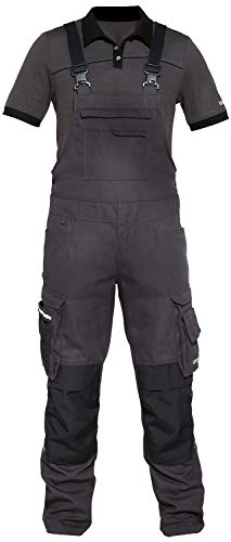 Uvex Perfexxion Arbeitshose - Latzhose m. Kniepolster-Taschen - Grau - Gr 110