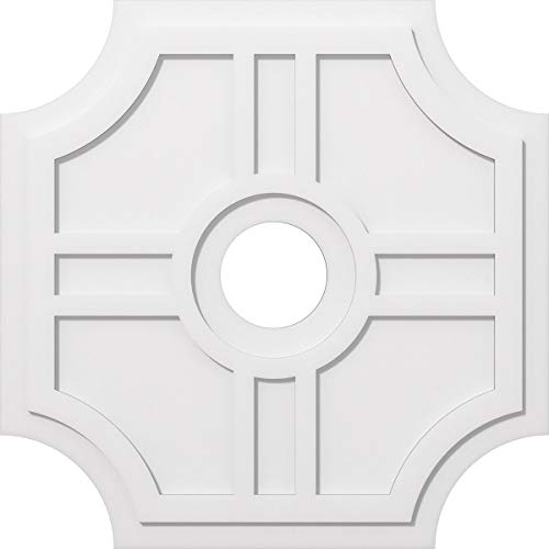 Ekena Millwork CMP36HS-07000 Haus Architectural Grade PVC Contemporary Urethane Ceiling Medallions 36"OD x 7"ID x 12"C x 1"P