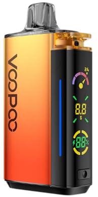 VOOPOO Vrizz Pod �|�b�h�L�b�g �u�[�v�[ �d�q�^�o�R VAPE �ƊE�ő勉15ml 80,000�p�t ������ 800mAh�o�b�e���[ �}���[�d�Ή� meihen �x�C�v�o���h�Z�b�g (Sunset Orange)