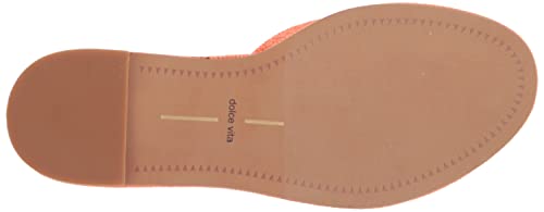 DOLCE VITA Women\'s Atomic Sandal, Orange Raffia, 7.5