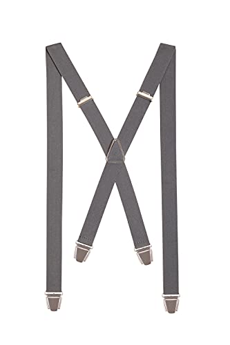 Pierrot Bretelles Homme Fines - Made in France - Elastique Solide & 4 Clips Extra Fort en X - Taille Ajustable Jusqu’à 130cm - Garantie à Vie - 100% FRANÇAIS Cover