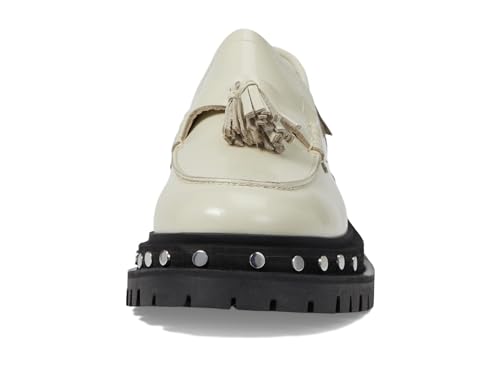 Image of Free People Teagan Tassel Loafers for Women - Sleek Leather Upper - Lugged Platform Sole - Synthetic Outsole