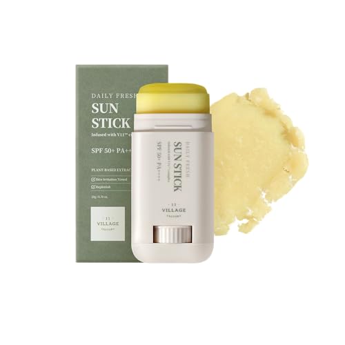VILLAGE 11 FACTORY] Daily Fresh Sun Stick (20 g) Cuidado de la piel coreano – Lápiz solar – ilumina la tez – hidrata – antiedad – mate – práctico y fácil de llevar