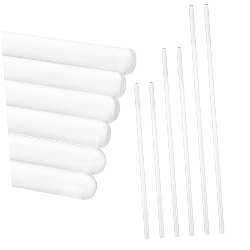 CIYODO 6pcs Glass Stirring Rod Laboratory Stirring Rod Stir Sticks Sturdy Stirring Rod Science Stir Rod Experimental Stirring Rods Labs Stirring Rods Round Ends Stirring Rods re-usable