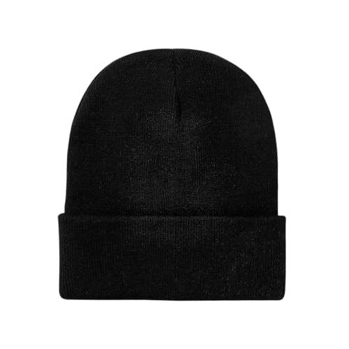 Touca Gorro Básica Preta de Inverno Lisa Unissex Quente Conforto