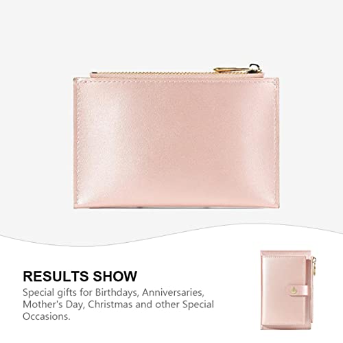 LIFKOME 1pc Female Creative Zipper Purse Wallet Pu Leather Card Holder Multiple Slots Lightweight and for Women for Cash and Cards2