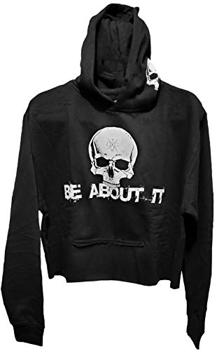 The Drive Clothing - Be About It Crop Hoodie - 158/Crop - Road Rash Collection (XLarge) Black