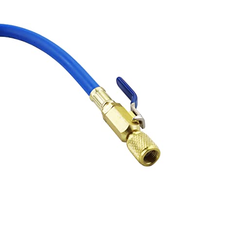 Inyector Manual AC para Aceite y Tinte R-134a 1/4" SAE miniatura 4