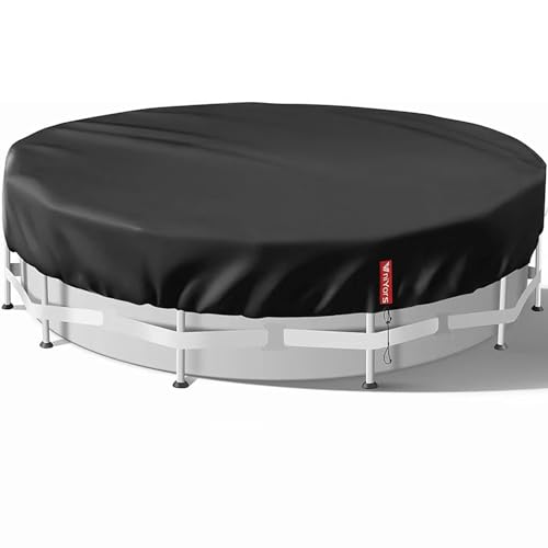 VniYors Bache Hivernage Piscine Hors Sol 427, PU 420D éPais Bache Piscine Hivernage, Coupe-Vent et RéSistant aux DéChirures BâChe Hivernage Piscine Hors Sol