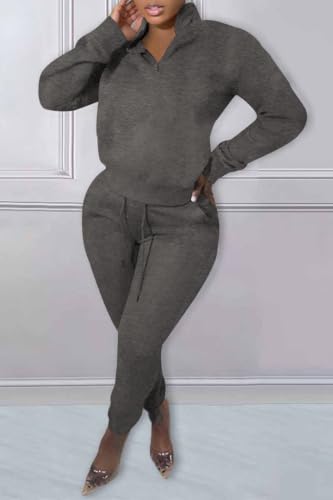 Nimsruc 2 Piece Outfits for Women Casual Pullover Sweatsuits Tracksuits2
