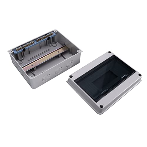 Boîte de distribution étanche IP65 plastique avec couvercle transparent 12 modules ABS - 6