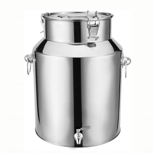 Jarra con Grifo Bidón De Leche Sellado 5 Litro Cubo para Vino/Recipiente para Lácteos/bidón De Leche/Jarra con Tapa Sell,Capacity-7Liters