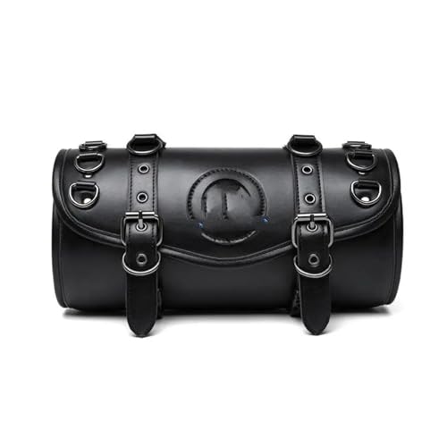Sacoche selle cuir moto haut de gamme pour guidon avant et bagagerie voyage
