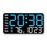 【Design élégant】Fabriquée en plastique, cette horloge murale numérique à LED dispose d'un design élégant et moderne. Avec sa taille compacte (5 x 11 x 2,7 cm) et ses options de couleurs attrayantes, il complètera n'importe quelle décoration de pièce.