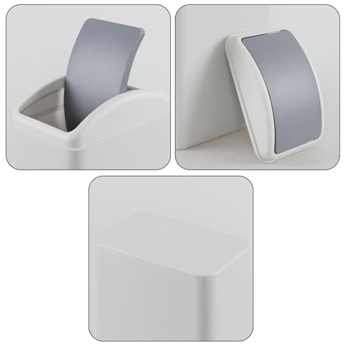 Canecas de basura plásticas 4.5 galones pack 3 gris miniatura 3