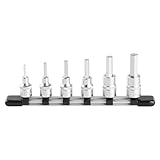 トネ(TONE) ヘキサゴンソケットセット(ホルダー付) HH306 差込角9.5mm(3/8") 内容6点