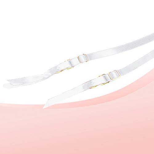 Slocyclub Sexy Midnight Womens Stretch Mesh Metal Clasp Garter Belt, White, XL - Thumbnail 5