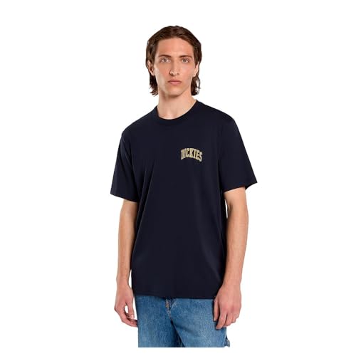 Dickies Aitkin Chest Short Sleeve T-Shirt S Blue