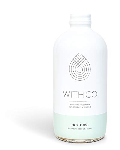 WithCo Hey Girl Cocktail Mixer with Cucumber, Mint, Fresh Lime Juice