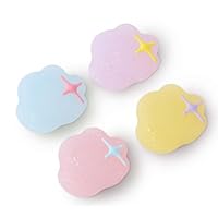 Thumb Grip for Nintendo Switch 2,Analog Joystick Button Covers for Switch 2 Joycon Controller, Purple Pink Soft Silicone Kawaii Pastel Cloud Gaming Accessories-4PCS