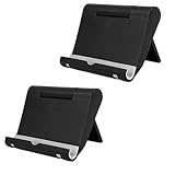 Febbya Handy ständer,Handyhalterung Tisch,2Stück Tablet-Halterung,Verstellbarer Klappbarer Handyständer für Schreibtisch,Faltbarer Smartphone-Ständer Kompatibel mit iPhone Samsung