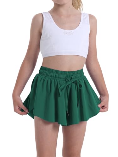 Image of Flowy Shorts for Teen Girls Athletic Running Youth Butterfly Shorts