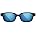 Classic Black with polarized blue mirror sun lenses
